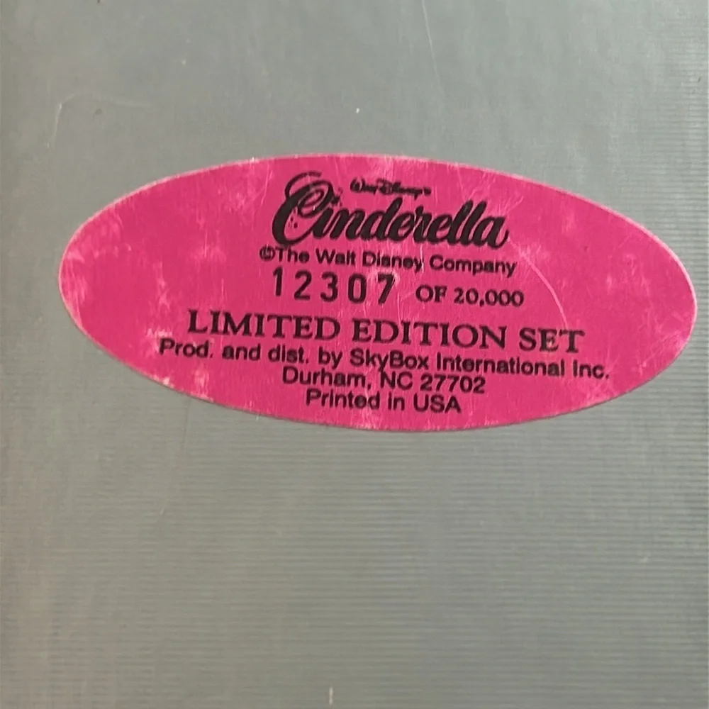 New Cinderella Trading Card Factory Boxed Set 1995 Disney Skybox Limited Edition